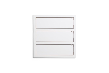 Ambivalenz Fläpps 80x80-3 Regal weiß FL080002